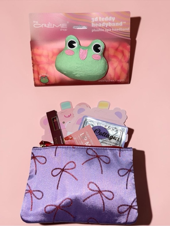 The Creme Shop Other - The Crème Shop Green Frog 3D Teddy Plush Skincare Headband